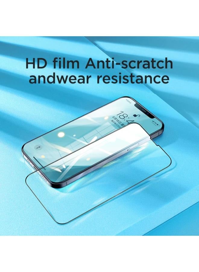 جوي روم واقي شاشة من الزجاج المقوى JR-Z24 (شاشة كاملة 2.5D بحافة سوداء) لهاتف iPhone 15 Pro Max مقاس 6.7 بوصة (HD + مقاوم للغبار) - Image 4