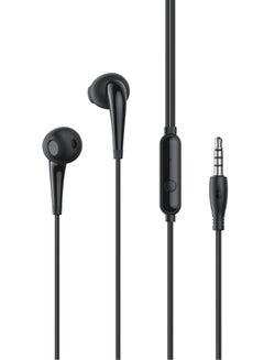 Oraimo Halo 2S In-Ear Wired Earphone Built-in Microphone, 3.5 mm Jack, 1.2m Length Earbuds Cable - Black 