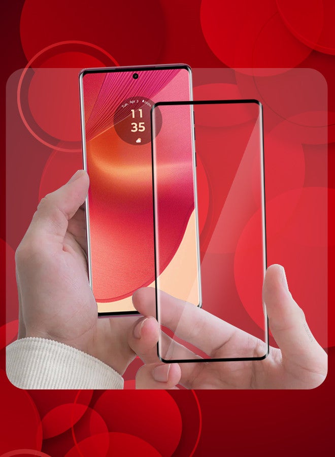 MARGOUN (for Motorola Edge 50 Fusion) Screen Protector Transparent Soft Protective Tempered Glass High Sensitivity Clear HD Screen Protector Clear - Image 2