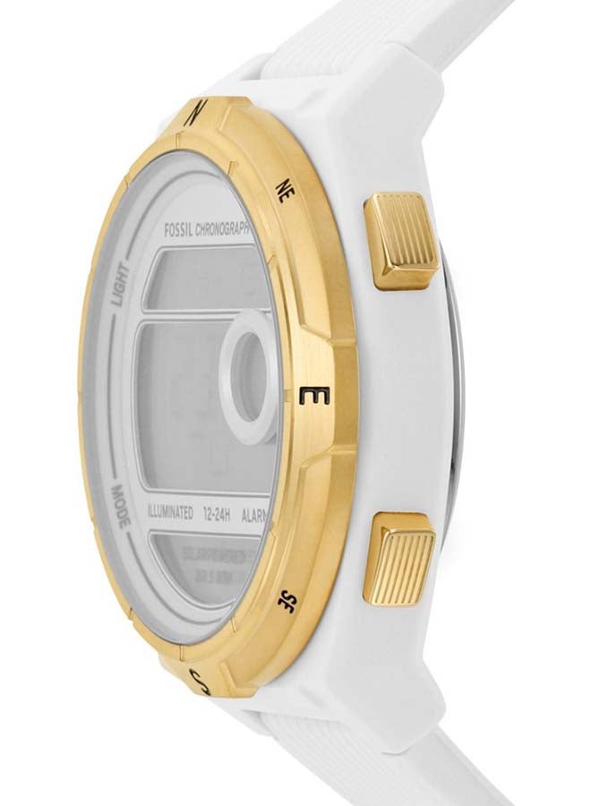 فوسيل ساعة يد رقمية ES5195 - 44 مم - بيضاء - Image 3