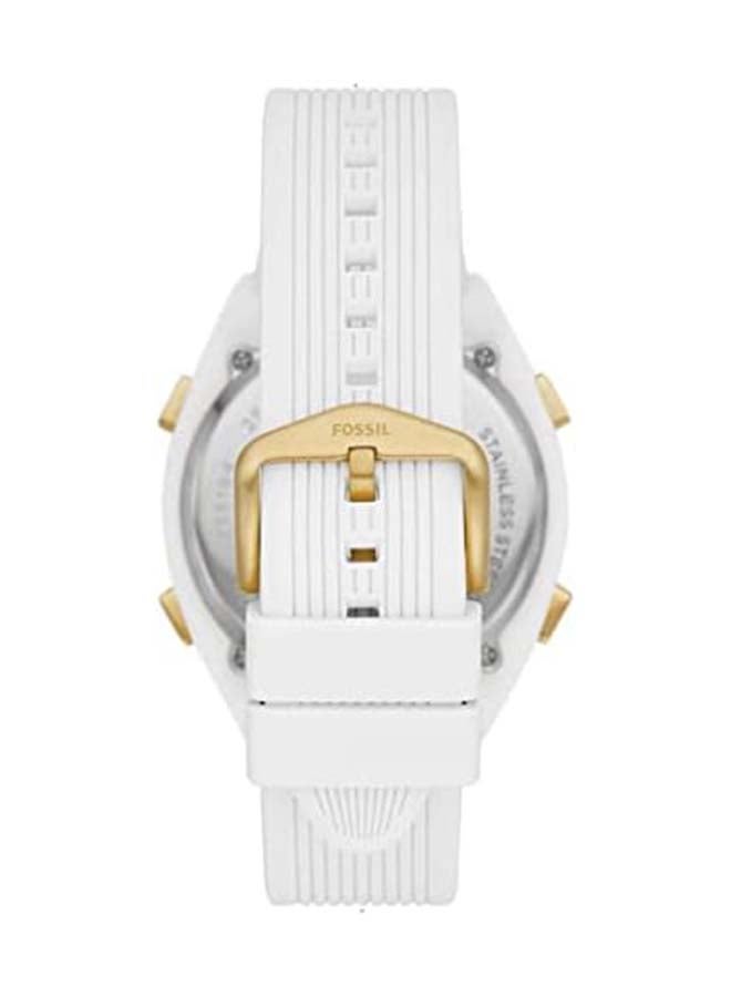 فوسيل ساعة يد رقمية ES5195 - 44 مم - بيضاء - Image 2