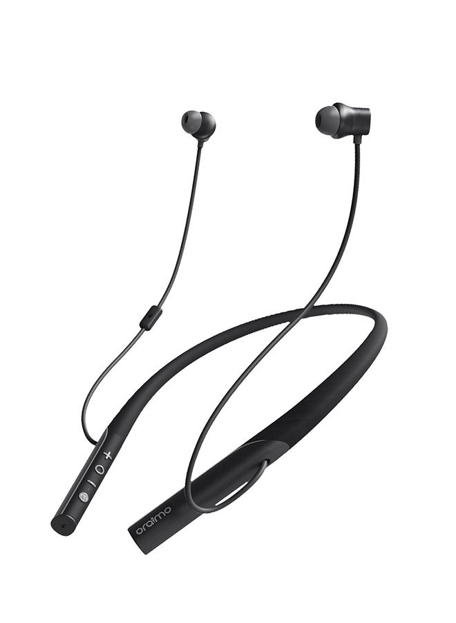 Oraimo Necklace Pro ANC Bluetooth Neckband Earphone Wireless in Ear Earphones with Active Noise Cancelling,Deep Bass,50Hrs Playtime,ASAP Charge,Ergonomic Neckband Earphones, Sweat-Resistant Magnetic Earbuds Black  - Image 1