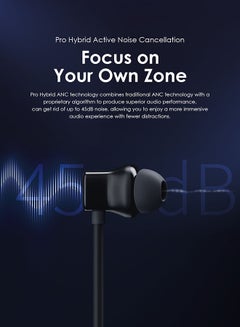 Oraimo Necklace Pro ANC Bluetooth Neckband Earphone Wireless in Ear Earphones with Active Noise Cancelling,Deep Bass,50Hrs Playtime,ASAP Charge,Ergonomic Neckband Earphones, Sweat-Resistant Magnetic Earbuds Black  - Image 5