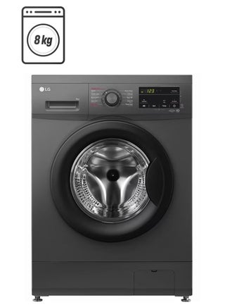 8 Kg Front Load Washing Machine With Direct Drive Inverter Motor, 1400 RPM, Smart Diagnosis, Touch LED Display F4J3TYG6J Black - pnsku/N70095315V/45/_/1740992065/1f82eea3-08b7-4e46-b236-d56890da1e2c