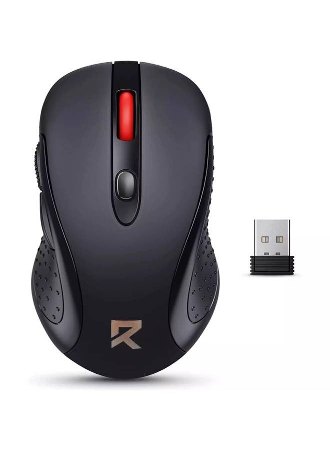 REDRAGON Redragon BM-2638 Wireless Mouse – 2,400 DPI (Black)  - Image 1