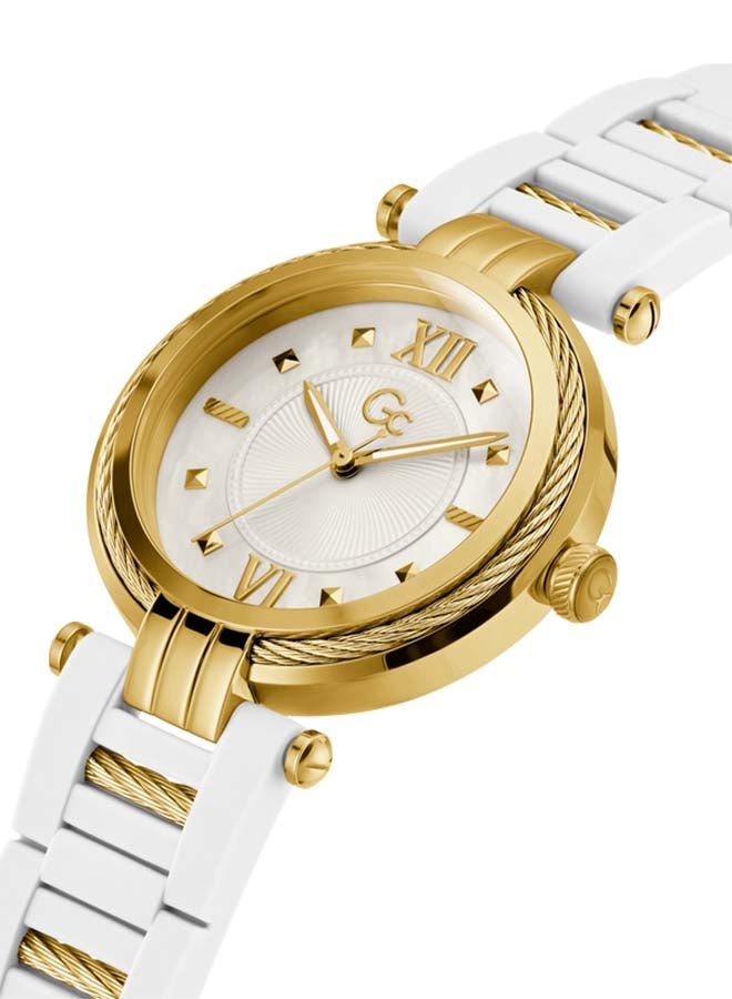 Gc Women's Analog Round Shape Ceramic Wrist Watch - 36 Mm  - Image 2