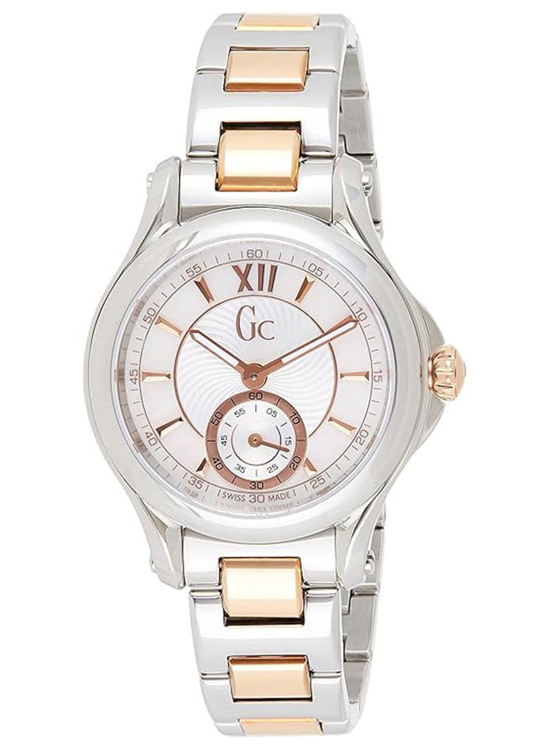 Gc Women's Analog Round Shape Stainless Steel Wrist Watch X98003L1S - 34 Mm  - Image 1