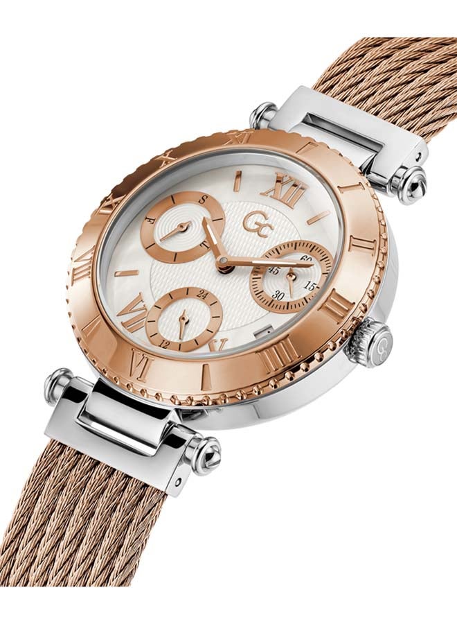 Gc Women's Chronograph Round Shape Stainless Steel Wrist Watch - 38 Mm  - Image 2
