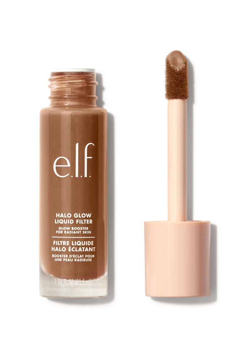 إلف فلتر سائل هالو جلو، معزز لون البشرة لمظهر متألق وناعم، مدعوم بحمض الهيالورونيك، نباتي - Image 1