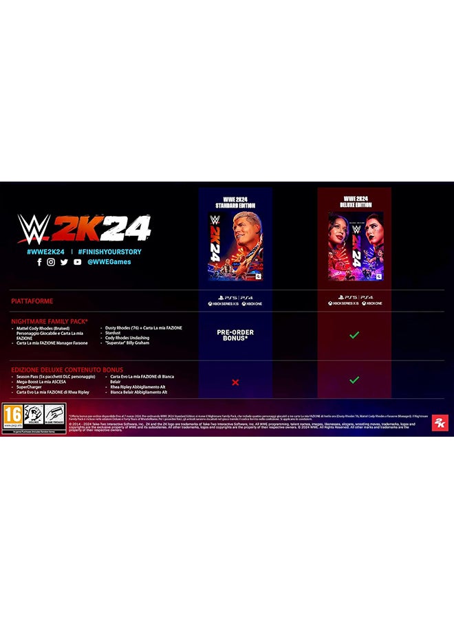 2K WWE 2K24 Deluxe Edition - PlayStation 4 (PS4) - Image 2