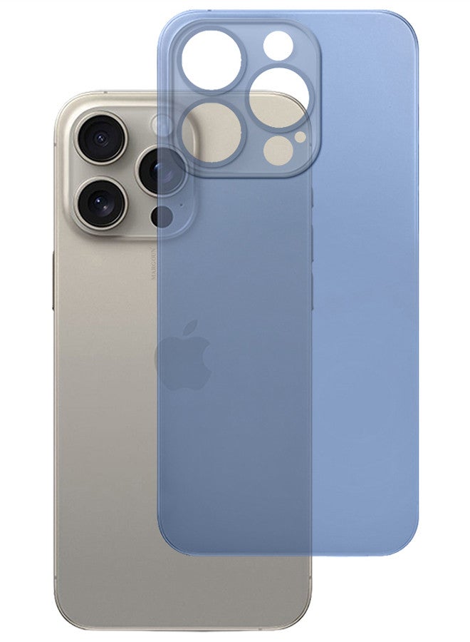 MARGOUN (for iPhone 15 Pro Max) Case Cover Air Skin Series Back Cover Sturdy Durable Thin Case Drop Protection Cover Transparent Blue - Image 2