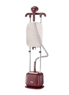 BLACK+DECKER 2400W Twin Pole Vertical Garment Steamer 2 L 2400 W GSTD2450-B5 Burgundy/White  - Image 1