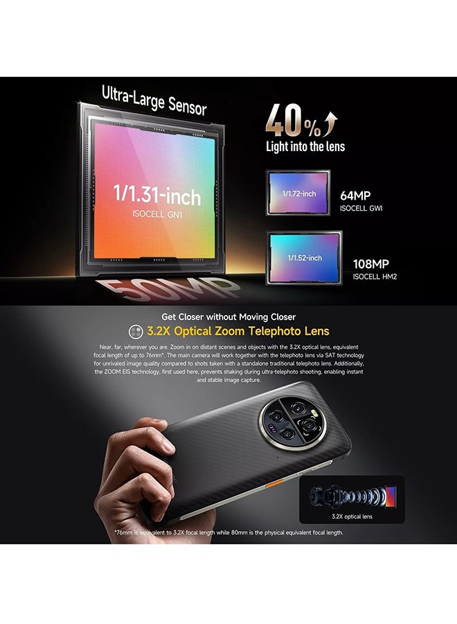 Ulefone - Armor 23 Ultra Rugged Phone Dual SIM Elite Black 12GB RAM 512GB 5G - KSA Version - Image 1