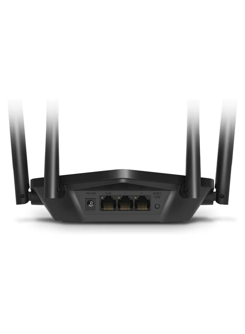 MERCUSYS - MR60X AX1500 WiFi 6 Router BLACK - Image 1