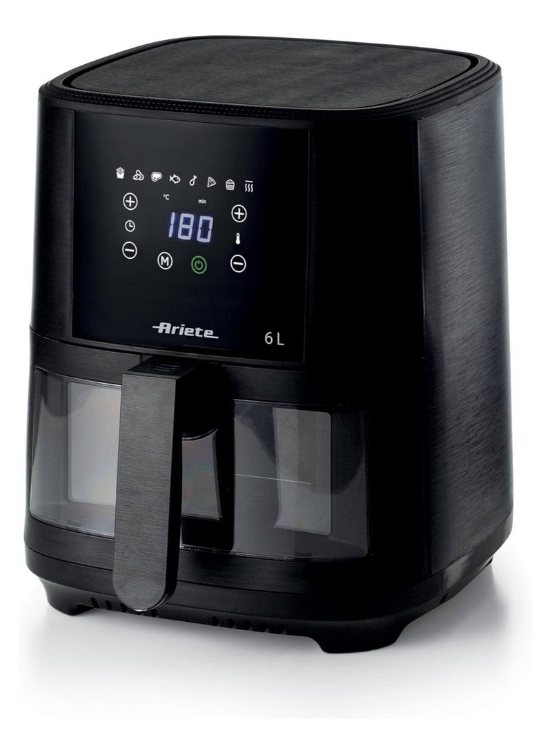 Ariete Air Fryer 6L Glass Door 1300 Watt -Black 6 L 1300 W AR-4626 Black - Image 1