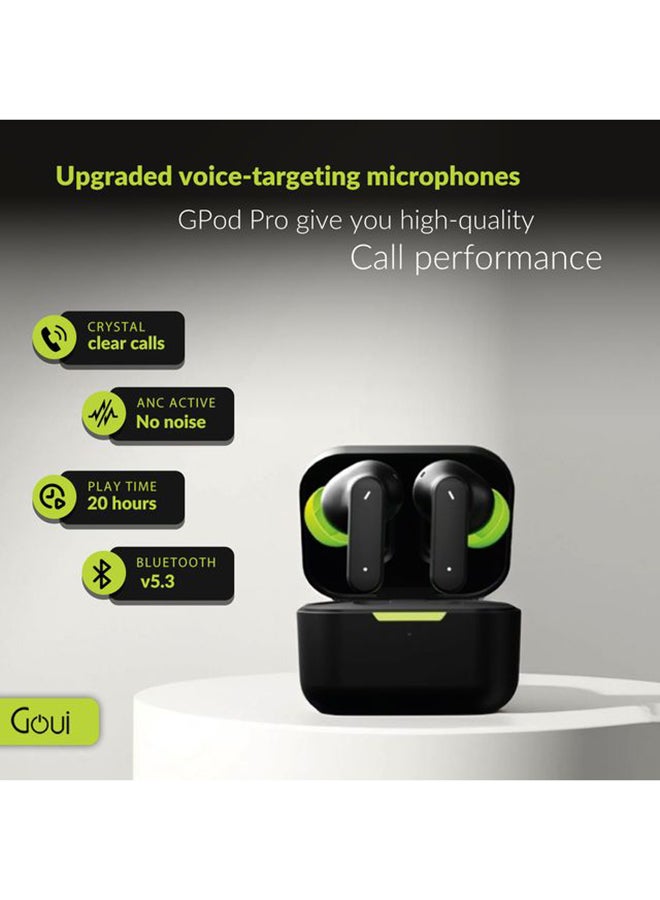Goui - G-Pods Pro | Wireless Earset ANC Dual Microphone Black - Image 1