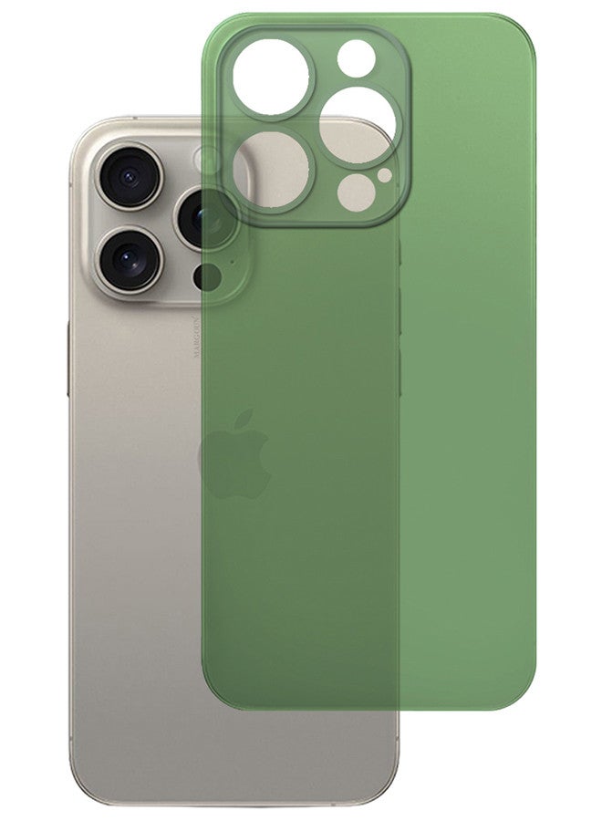 MARGOUN (for iPhone 15 Pro Max) 3 Pack Case Cover and 2 Screen Protectors Air Skin Series Back Cover Sturdy Durable Thin Case Drop Protection Cover Transparent Green - Image 2