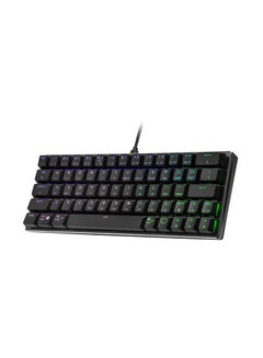 SK620 60% Space Gray Mechanical Low Profile Gaming Keyboard, Linear Red Switches, Customizable RGB, Ergonomic Design, USB-C Connectivity, Mac/Windows, QWERTY (SK-620-GKTR1-US)