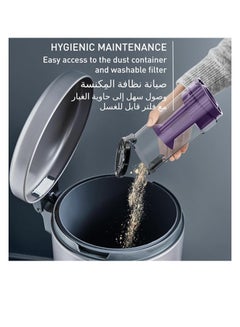 Tefal Handstick Vacuum Cleaner | X-PERT 7.60 | 140 W Cordless Vacuum Cleaner | Powerful | Ultra-Lightweight | Long-Lasting Battery 5.3 L 140 W TY6A35HO ‎Grey & Purple  - Image 5