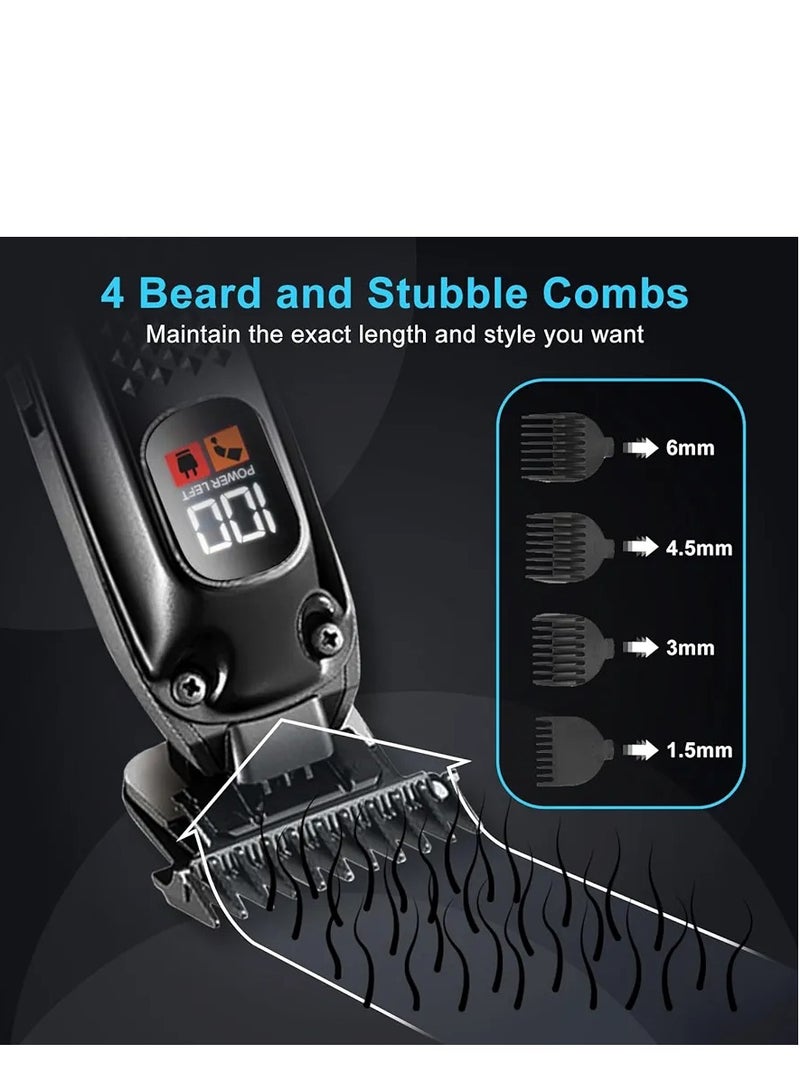 في جي آر ماكينة قص الشعر الاحترافية VL-972 إصدار محدود، ماكينة تشذيب للرجال مع شاشة LED رقمية - Image 4