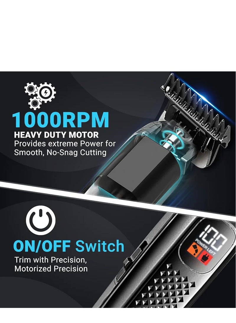 في جي آر ماكينة قص الشعر الاحترافية VL-972 إصدار محدود، ماكينة تشذيب للرجال مع شاشة LED رقمية - Image 3