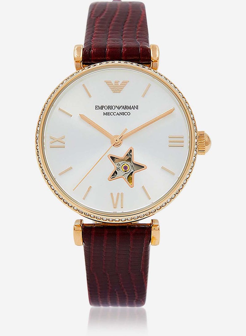 EMPORIO ARMANI - Women's Analog Wrist Watch AR60044 - 34 Mm Burgundy - Image 1