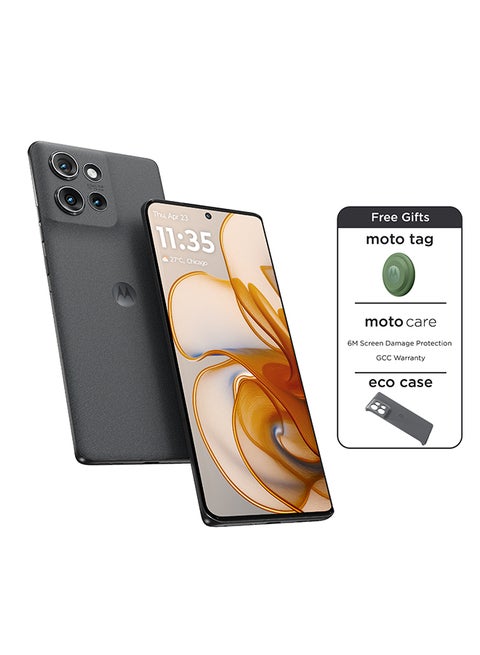 MOTOROLA Edge 50 5G Dual SIM Koala Grey 12GB+12GB RAM 512 GB With Free Moto Tag & Screen Damage Protection - Middle East Version