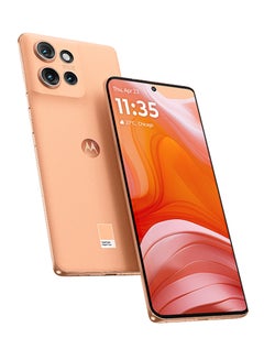 Motorola MOTOROLA Edge 50 5G Dual SIM  Peach Fuzz 12GB+12GB RAM 512 GB With Free Moto Tag & Screen Damage Protection - Middle East Version  - Image 2