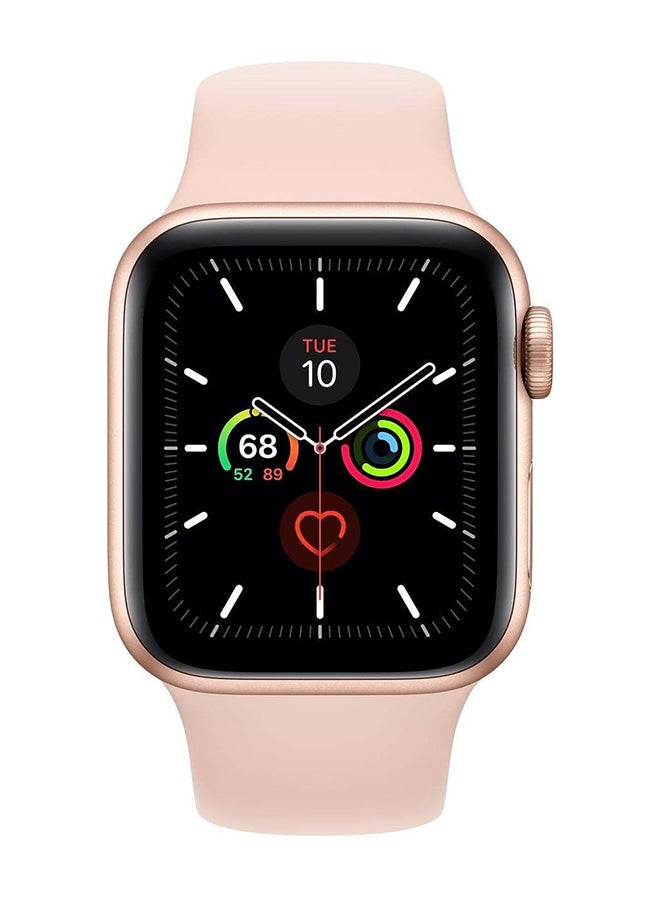 ابل  تم تجديده - ساعة السلسلة 4 (نظام تحديد المواقع العالمي، 40 مم) هيكل من الألومنيوم الذهبي مع حزام رياضي - Image 2