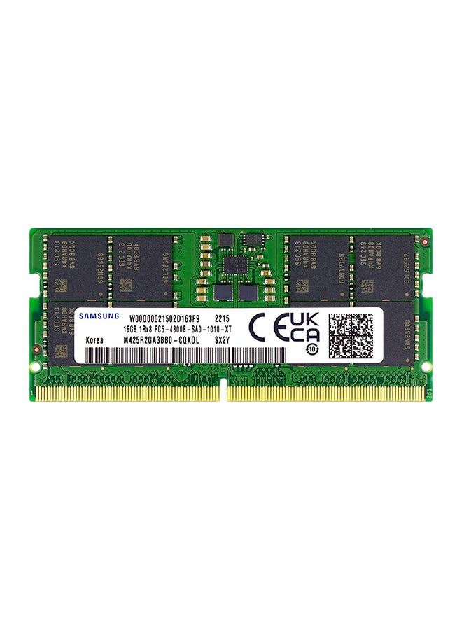 سامسونج Memory RAM 16GB DDR5 4800MHZ SODIMM M425R2GA3BBO-CQKOL 16 GB  - Image 1