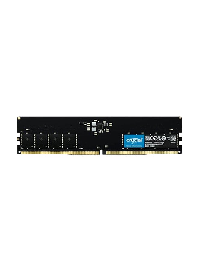 crucial - 16GB UDIMM DDR5-5600 Desktop Memory PC5-44800, CL46, 1.1V, Unbuffered, High-Speed, Energy-Efficient, Optimized for Gaming & Multitasking, Single Module | CT16G56C46U5 Black - Image 1