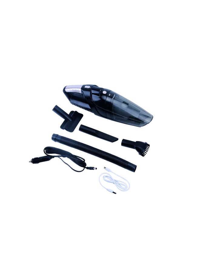 SONASHI - Rechargeable Vacuum Cleaner Portable Design With Wet & Dry Functionality, With HEPA Filter And Easy Charging Slots, Continuous Working Of 22 Mins, Perfect Hoover For Home And Car 80 W SRVC-9037 Black - Image 1