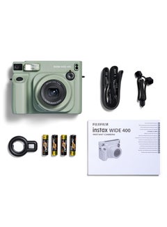 كاميرا Instax Wide 400 الفورية باللون الأخضر - pnsku/N70095830V/45/_/1722051079/f678ac10-6417-4013-acb6-7eefaabea17e