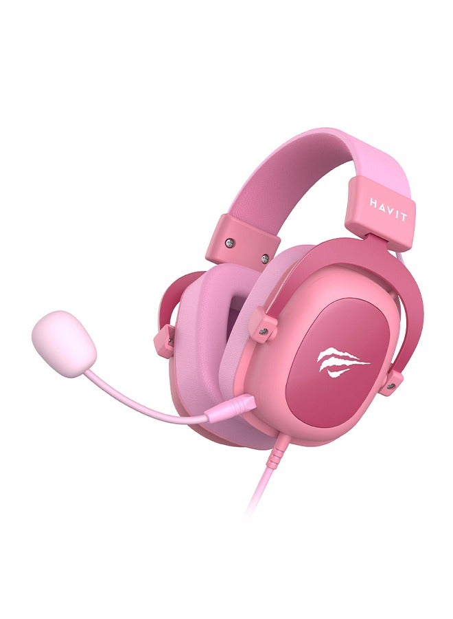 havit Headphones, Wired Headset, 3.5mm Jack, Detachable Microphone, Adaptive Adjustable Headband, Suitable for Work, Games, Listening to Music  - Image 1