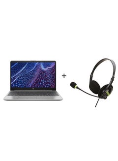 255 G9 Laptop With 15.6-inch Full HD Display, Ryzen 5-5625U Processor/16GB RAM/512GBGB SSD/Windows 11/AMD Radeon Graphics + USB Gaming Headset For Laptop Computer PC English/Arabic Asteroid Silver