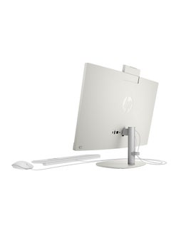 HP 24-CR0127nh AIO 24" Desktop Computer, Intel Core i7-1355U, 8GB RAM, 512GB SSD, Intel Iris X Graphics, Dos, FHD, IPS Display, USB KB & Mouse, 91A36EA English White  - Image 4