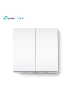 TP-LINK Tapo S220 Smart Light Switch, 2-Gang 1-Way White  - Image 1