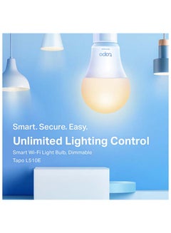 TP-LINK Tapo L510E, Smart Wi-Fi Light Bulb, Dimmable White  - Image 2