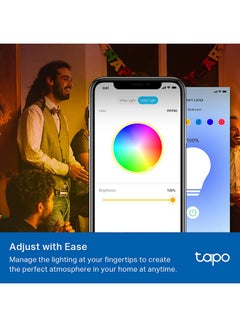 TP-LINK Tapo L530E(2-Pack)  Smart Wi-Fi Light Bulb, Multicolour Multicolour  - Image 3