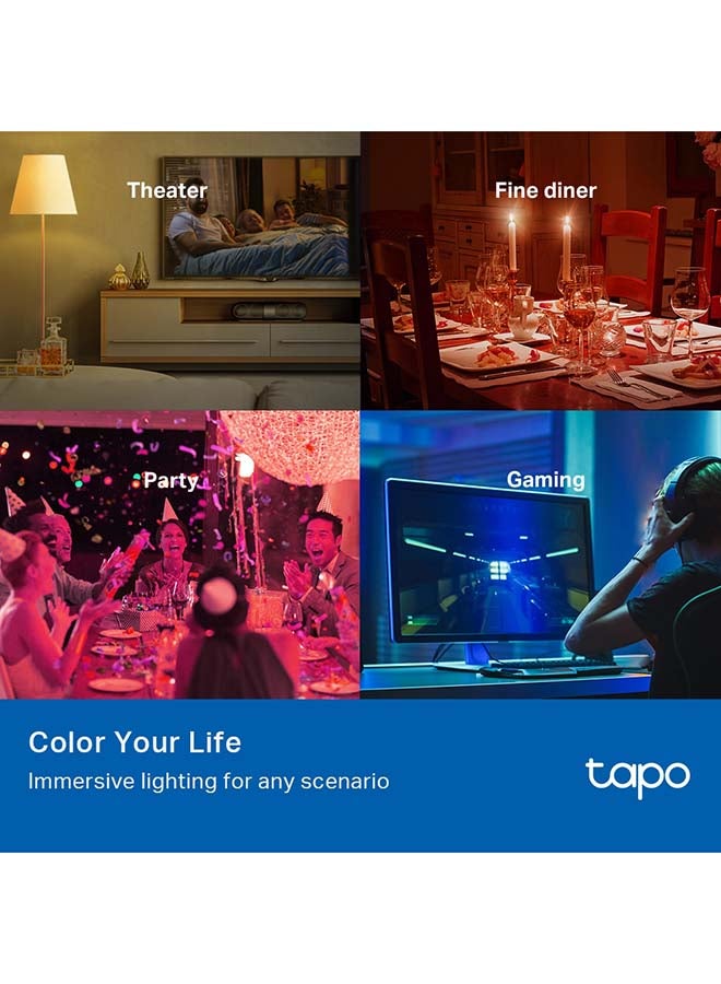 TP-LINK - Tapo L530E(2-Pack)  Smart Wi-Fi Light Bulb, Multicolour Multicolour - Image 1