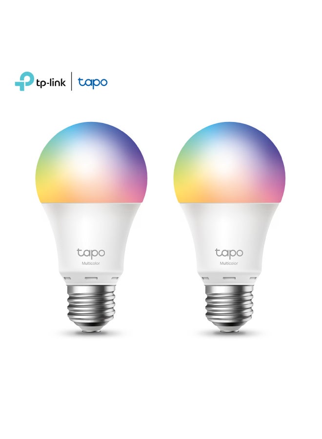 TP-LINK - Tapo L530E(2-Pack)  Smart Wi-Fi Light Bulb, Multicolour Multicolour - Image 1
