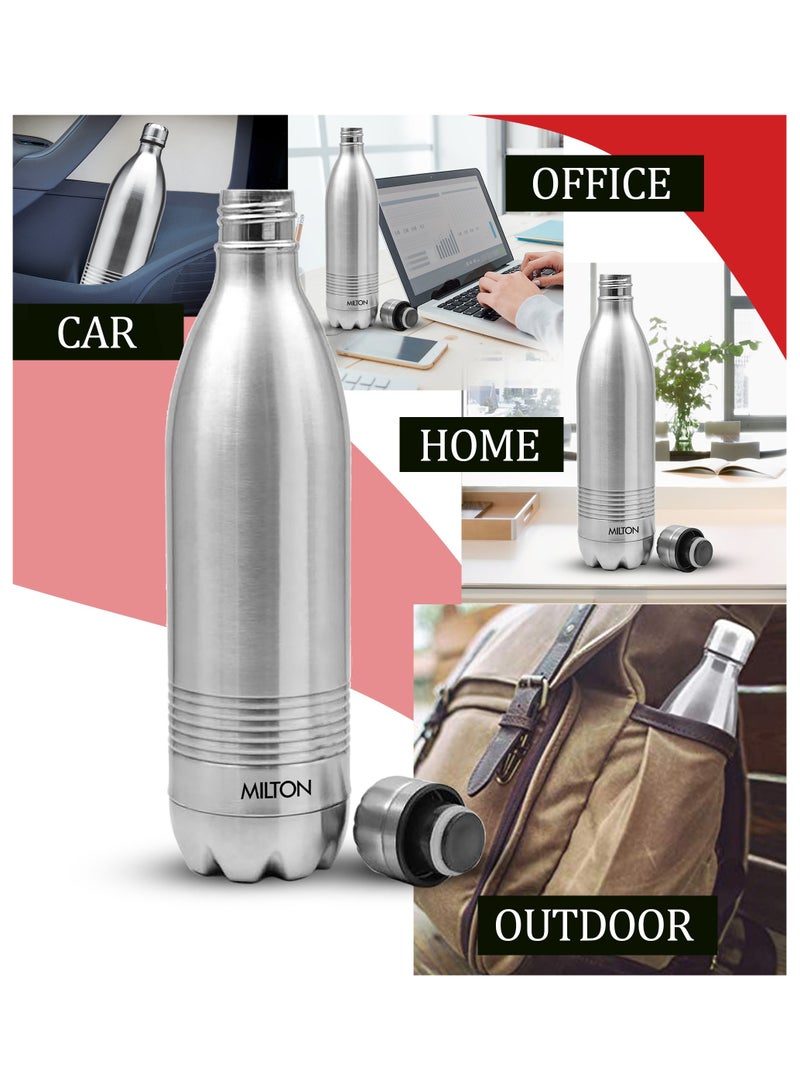 Milton Milton Thermosteel Duo DLX 750, Double Walled Vacuum Insulated Flask 700 ml | 24 oz | 24 Hours Hot and Cold Water Bottle, 18/8 Stainless Steel, BPA Free, Food Grade, Leak-Proof | Silver Silver  - Image 5