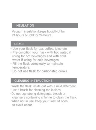 Milton Thermosteel Elfin 750, Vacuum Insulated Flask, 750 ml | 25 oz | 24 Hours Hot & Cold Water Bottle 18/8 Stainless Steel, Durable Body, BPA Free, Leak-Proof Simple Screw Lid | Silver Silver - view 5