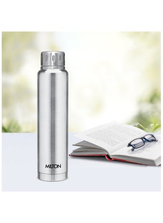 Milton Thermosteel Elfin 750, Vacuum Insulated Flask, 750 ml | 25 oz | 24 Hours Hot & Cold Water Bottle 18/8 Stainless Steel, Durable Body, BPA Free, Leak-Proof Simple Screw Lid | Silver Silver - view 4