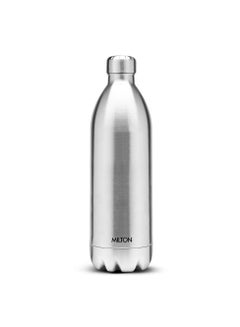 Milton Milton Thermosteel Duo DLX 1500, Double Walled Vacuum Insulated 1500 ml | 51 oz | 1.5 Ltr | 24 Hours Hot and Cold Bottle with Cover, 18/8 Stainless Steel, BPA Free, Food Grade, Leak-Proof | Silver Silver  - Image 2