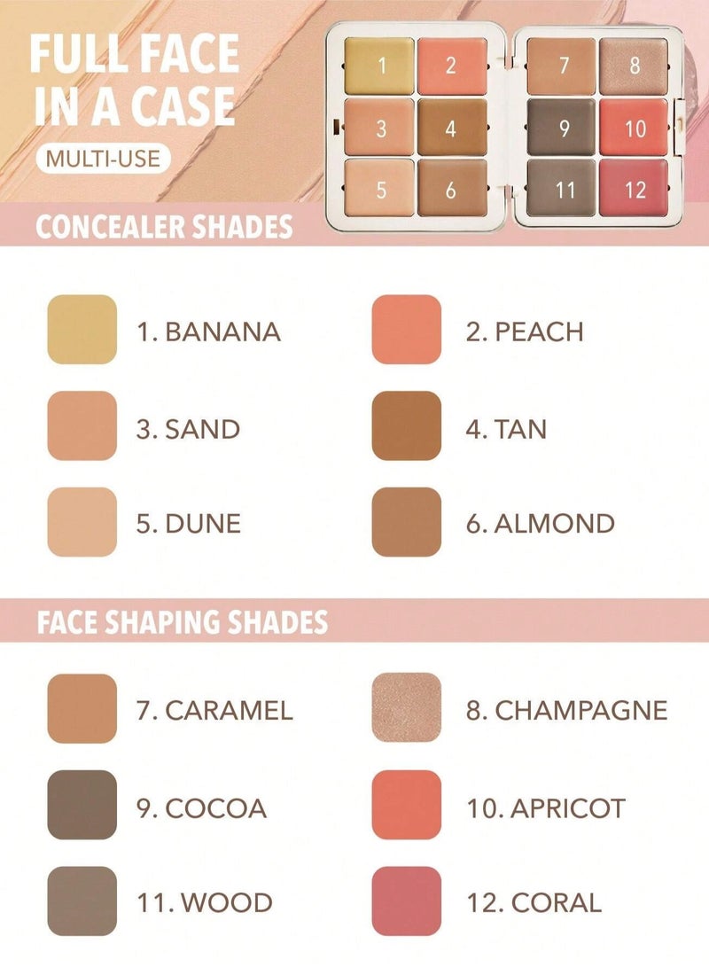 لوحة الوجه متعددة الوظائف من SHEGLAM All About That Face - Vanilla Sculpt