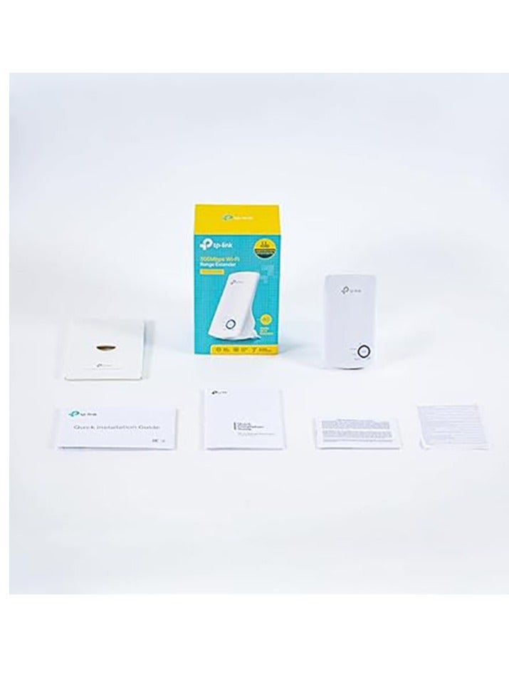 TP-LINK - Universal Wireless 300MbpsTL-WA850RE Wi-Fi Range Expand Extender Booster Frequency Signal Indicator Designed To Conveniently Home & Business White - Image 1