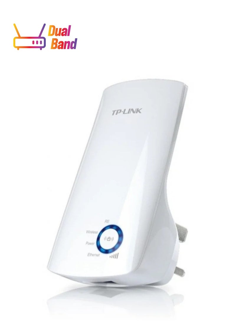 TP-LINK - Universal Wireless 300MbpsTL-WA850RE Wi-Fi Range Expand Extender Booster Frequency Signal Indicator Designed To Conveniently Home & Business White - Image 1
