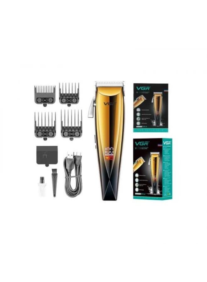 VGR Digital Display Professional Cordless Hair Clipper- V-115