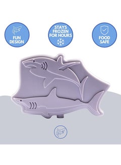 صنفينو حقيبة غداء معزولة مع صندوق حراري ومجموعة مكونة من 4 قطع من أكياس الثلج من Shark - أخضر  - Image 4